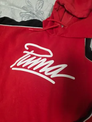 Sudadera Puma Roja y Negra