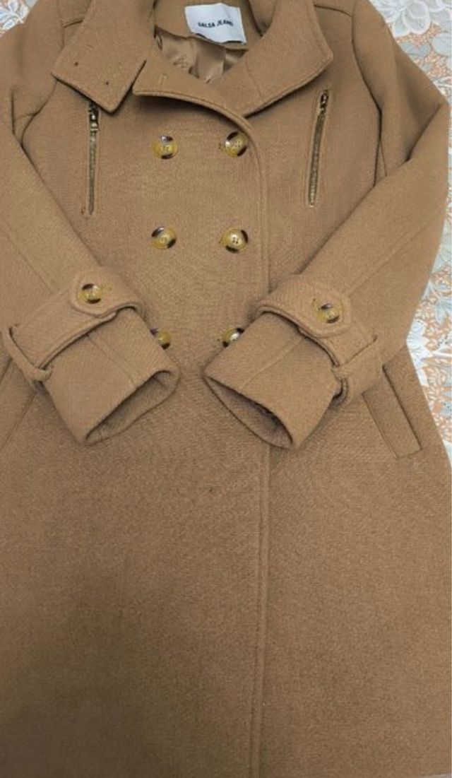 Abrigo Salsa Jeans Camel Talla M