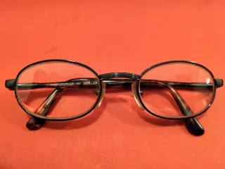 Occhiali Sferoflex vintage neri e marroni