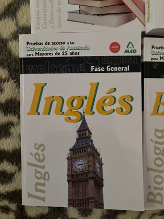 Lote 4 Libros Acceso Universidad Mayores 25 Años