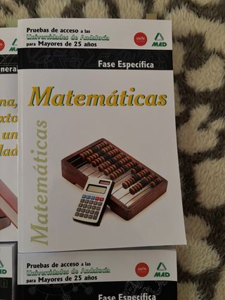 Lote 4 Libros Acceso Universidad Mayores 25 Años