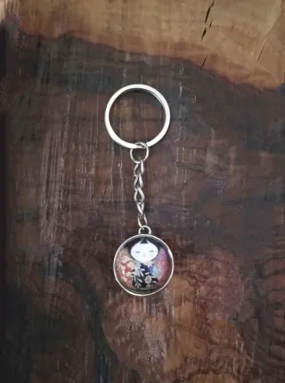 Portachiavi Bambola Kokeshi Giapponese