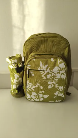 Mochila Picnic Boomerang Floral Verde