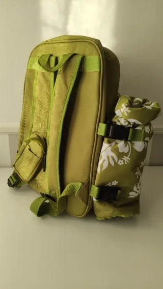 Mochila Picnic Boomerang Floral Verde
