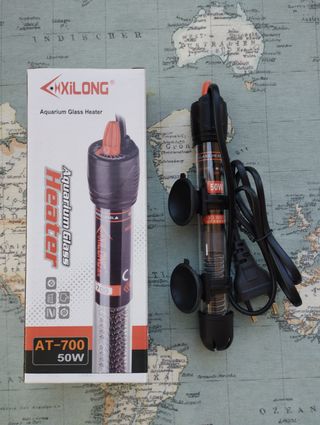 calentador pequeño acuario 50W pecera termostato