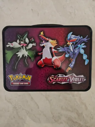 Scatola Metallo Pokemon Scarlatto Violetto