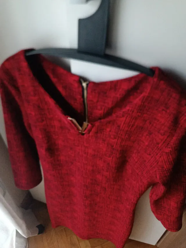 Vestido fiesta elástico rojo