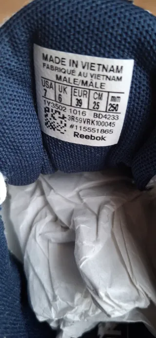 Zapatillas Reebok Running Hombre Azul/Blanco