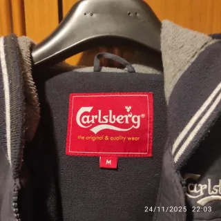 Giubbotto invernale uomo Carlsberg blu