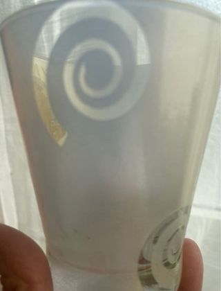 Portaghiaccio in vetro soffiato con pinze