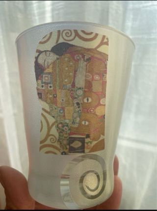 Portaghiaccio in vetro soffiato con pinze