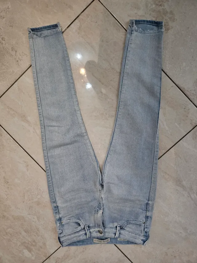 Jeans Bershka Skinny Vita Bassa Taglia 34