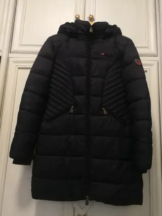 Abrigo invierno TWIN POLE negro talla M