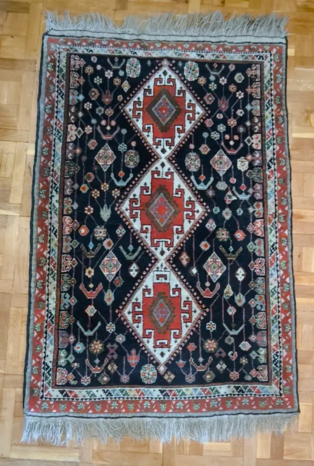 Alfombra Caucásica Hecha a Mano 100x150cm