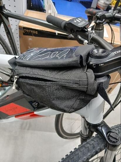 Bolsa Cuadro Bicicleta ACTV 100 Negro Smartphone 2x1 l