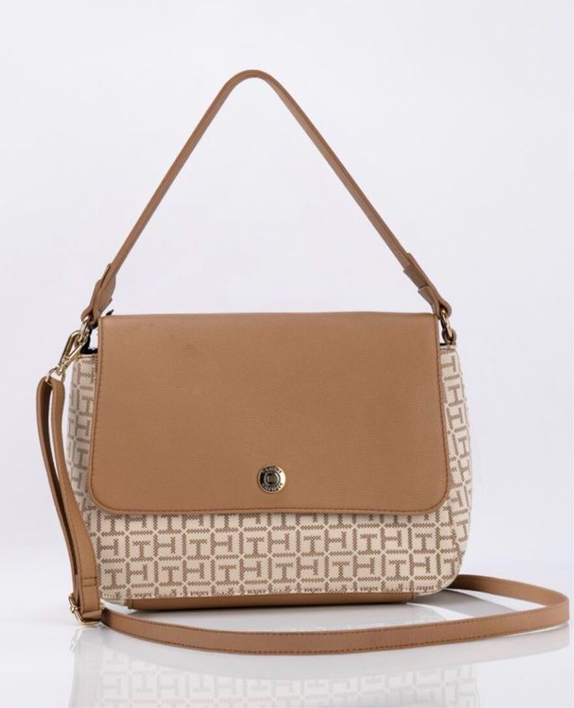 Bolso Tommy Hilfiger Original Beige/Marrón