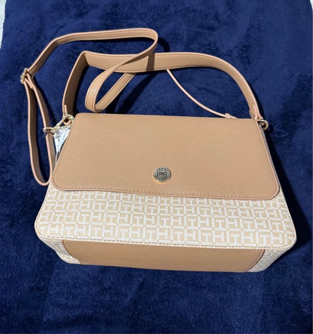 Bolso Tommy Hilfiger Original Beige/Marrón
