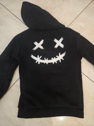 Felpa uomo con stampa Smile