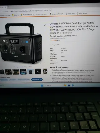 Estación de energía Oukitel P800 + Panel Solar 80W