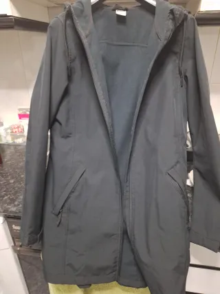 Cazadora impermeable forrada mujer