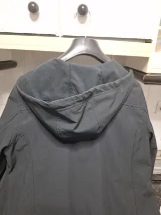 Cazadora impermeable forrada mujer