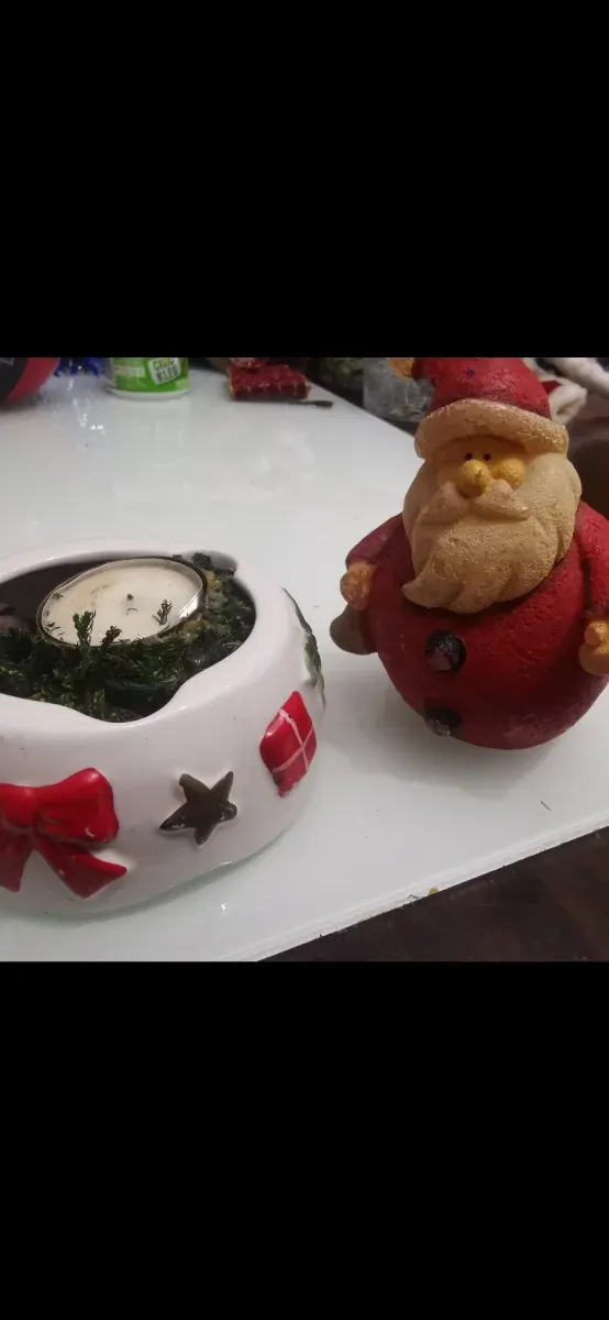 2 adornos de Navidad