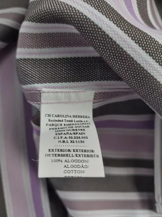 Camisa Carolina Herrera de Rayas