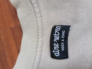 Sudadera Aire Retro Beige Calavera