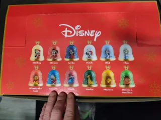 Collezione Completa di 12 Campane di Natale Disney