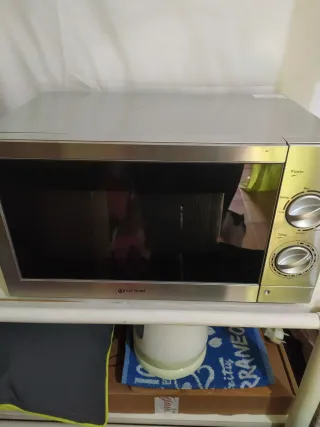 Microondas plateado