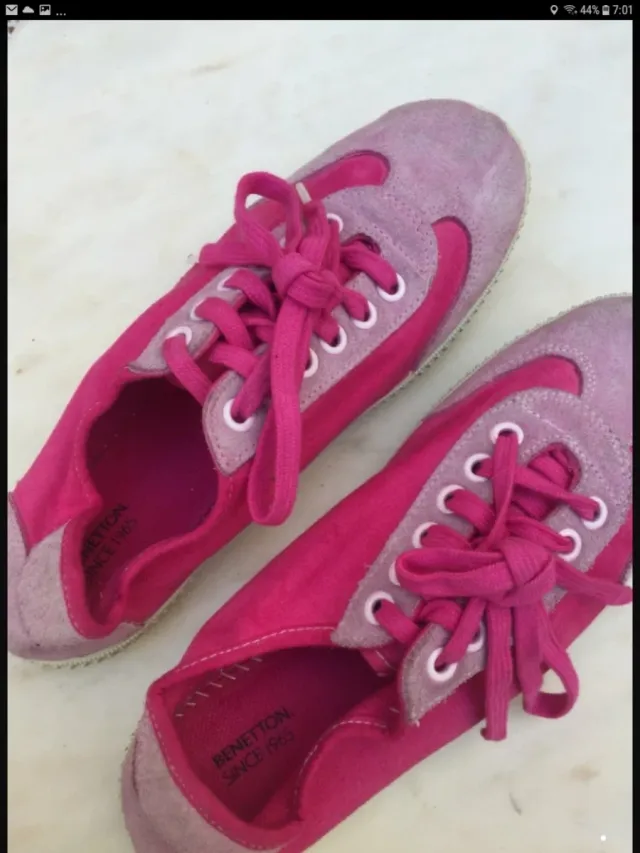 Zapatillas Benetton rosas talla 37