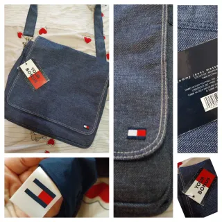 Borsa a tracolla Tommy Hilfiger in denim