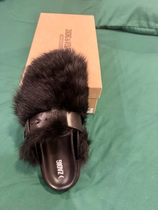 Zuecos Zadig&Voltaire pelo negros