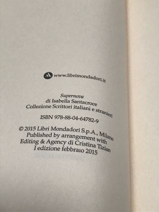 Supernova 1^ edizione febbraio 2015