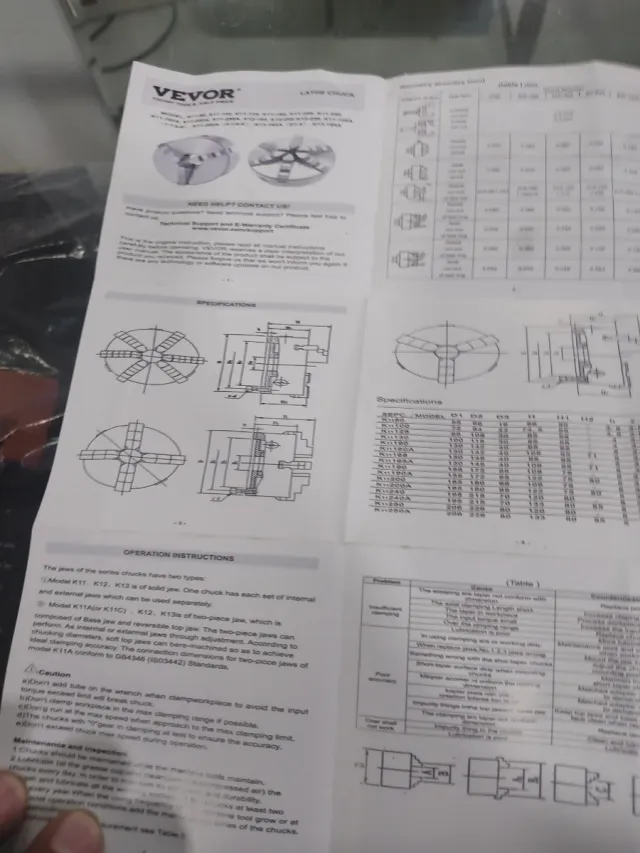 Mandril Torno 3 Mordazas 80mm