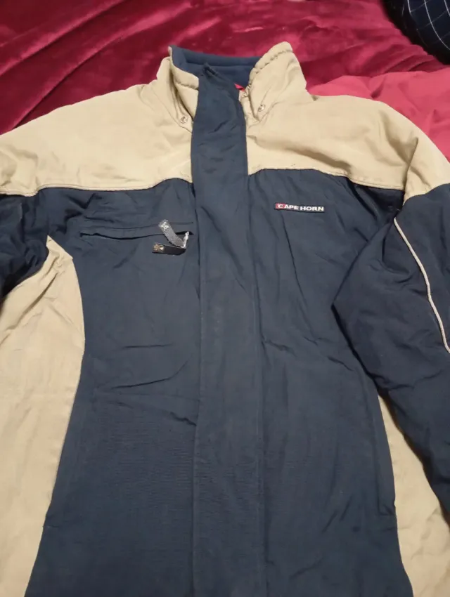 Chaqueta Invierno Cape Horn Hombre Beige/Azul