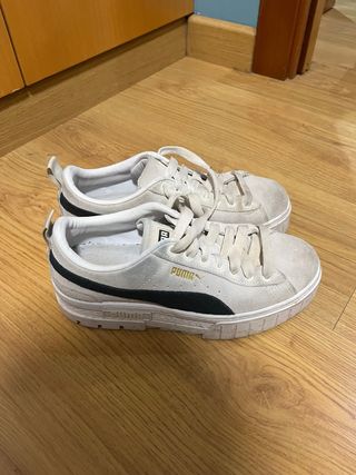 Zapatillas Puma Beige y Negro
