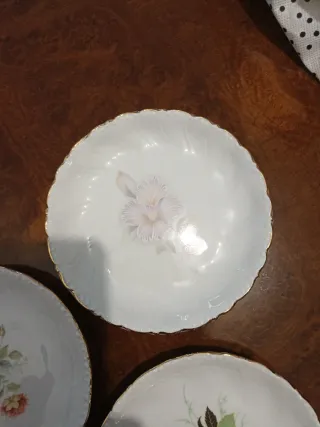 Lote 3 Platos Porcelana Capeans Florales