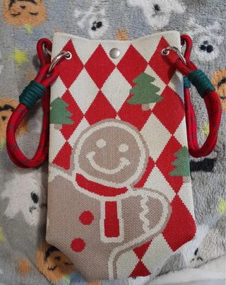 Borsa lavorata a maglia Natale Pan di Zenzero