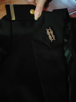 Giacca vintage nera con fregi