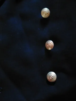 Giacca vintage nera con fregi