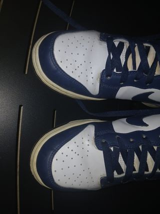 Nike Dunk High Scarpe Blu Bianco