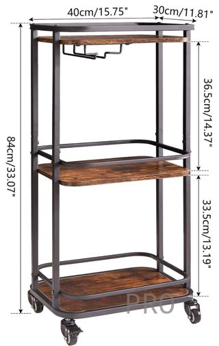 Carrello da bar IBUYKE a 3 livelli