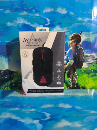 Ratón Gaming Assassin's Creed LED Negro/Rojo