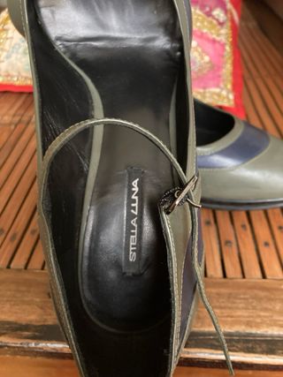 Décolleté Stella Luna Pelle Blu/Verde