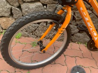 Bicicleta Niño Aro 20 Naranja Cesta Bocina