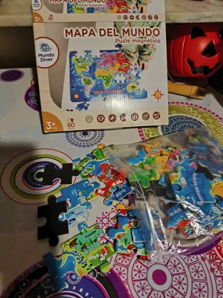 Puzzle Mundo Magnético 60 Piezas