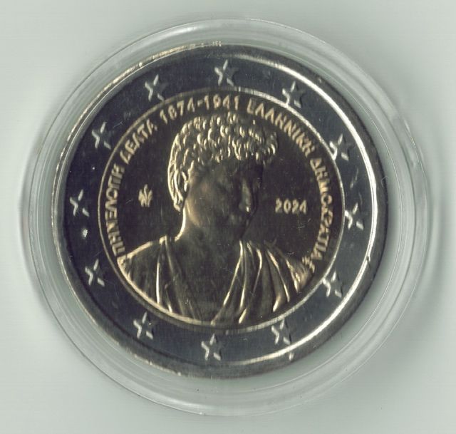 Lote de 12 moedas comemorativas de 2 euros da Grécia UNC