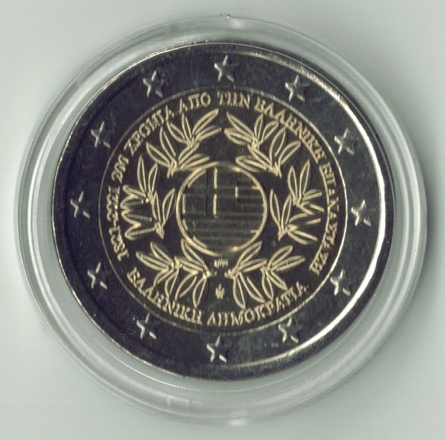 Lote de 12 moedas comemorativas de 2 euros da Grécia UNC