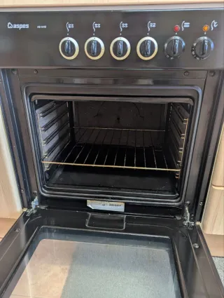 Cocina gas y horno eléctrico 2 en 1
